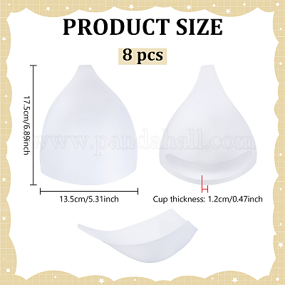Polyester Bra Pads Inserts&nbsp;DIY-WH0816-072A-01-1