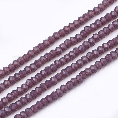 Opaque Solid Color Glass Beads Strands&nbsp;GLAA-S178-12A-12-1
