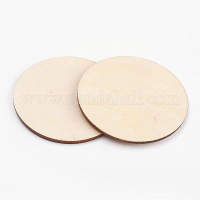 Wood Cabochons&nbsp;WOOD-WH0004-60mm-01-1