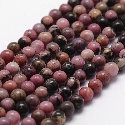 Natural Rhodonite Beads Strands&nbsp;G-D840-59-6mm-1