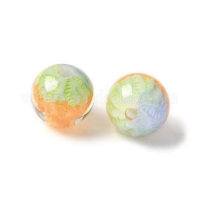 Two Tone Transparent Acrylic Beads&nbsp;OACR-D304-02A-1