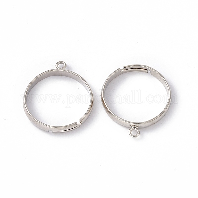 Brass Loop Ring Bases&nbsp;X-EC159-1