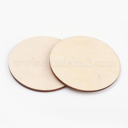 Wood Cabochons&nbsp;WOOD-WH0004-60mm-01-1