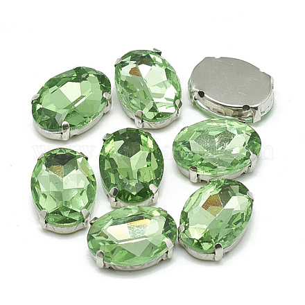 Sew on Rhinestone RGLA-T091-10x14mm-19P-1
