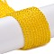 Transparent Glass Beads Strands, Faceted Round, Gold, 2mm, Hole: 0.8mm, about 160~178pcs/strand, 13.58 ~14.17 inch(34.5~36cm)