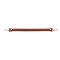 PU Leather Bag Strap, with Alloy Swivel Clasps, Flat, Bag Replacement Accessories, Sienna, 37x1.85x0.3cm