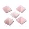 Natural Rose Quartz Cabochons, Pyramid, 20x20x12~13mm, Diagonal Length: 26mm