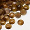 Cat Eye Cabochons, Half Round, Saddle Brown, 10x2~3mm