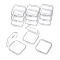 Plastic Bead Storage Containers, Rectangle, Clear, 4x3.45x1.8cm