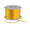 Nylon Satin Rattail Cords, Beading Threads for Bracelet Jewelry Making Chinese Knot Macrame Craft, Gold, 1mm, 100yards/roll