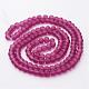 Baking Paint Transparent Glass Bead Strands&nbsp;X-GLAA-S031-6mm-39-2