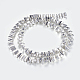Non-magnetic Synthetic Hematite Beads Strands&nbsp;G-P338-24A-3x6mm-S-2