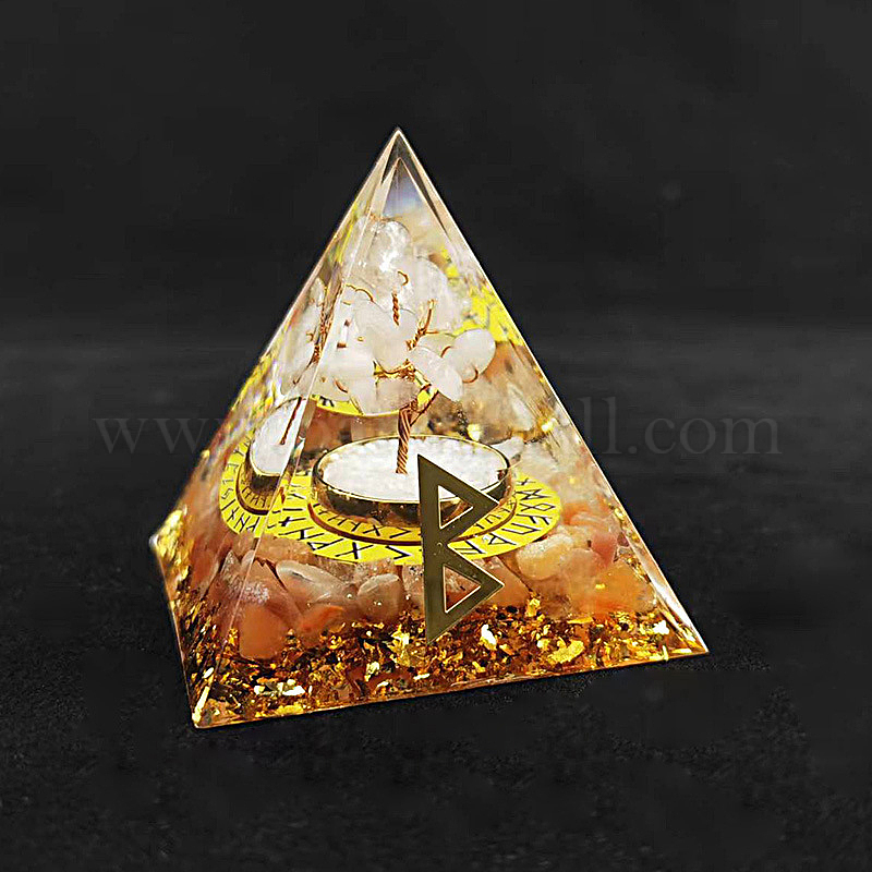 Wholesale Viking Rune Symbol-Birth Orgonite Pyramid Resin Display ...