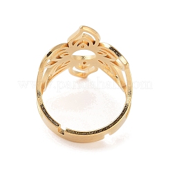 Flower 304 Stainless Steel Adjustable Rings for Women&nbsp;RJEW-G328-02G