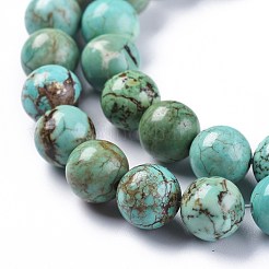Natural Howlite Beads Strands&nbsp;X-TURQ-F017-02-10mm