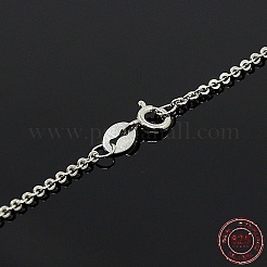 Anti-Tarnish Rhodium Plated 925 Sterling Silver Necklaces&nbsp;STER-M034-33B