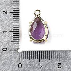 Natural Amethyst Faceted Pendants&nbsp;G-M431-16G-05