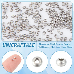 200Pcs 202 Stainless Steel Spacer Beads&nbsp;STAS-UN0056-40