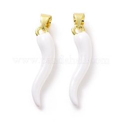 Rack Plating Brass Enamel Charms&nbsp;KK-C008-19G-03