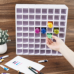 64 Grids PVC Pigment Holder Display Racks&nbsp;AJEW-WH0348-711