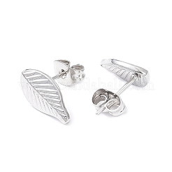Non-Tarnish 304 Stainless Steel Leaf Stud Earrings for Women&nbsp;EJEW-I285-10P