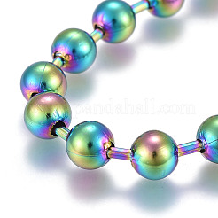 304 Stainless Steel Ball Chain Necklaces&nbsp;NJEW-F277-01B-MC