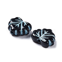 Black Opaque Acrylic Beads&nbsp;OACR-G016-34A