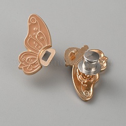Butterfly Shape Alloy Enamel Adjustable Jean Button Pins&nbsp;FIND-WH0609-81KCG-01