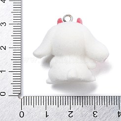 Christmas Theme Flocky Resin Pendants&nbsp;LS-RESI-Q002-07A