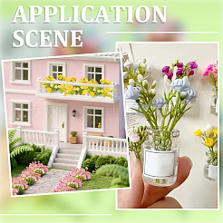 72Pcs 9 Styles Artificial Flower&nbsp;AJEW-SP0004-73