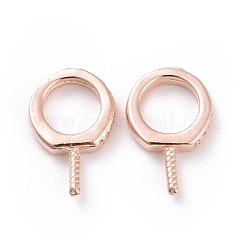 925 Sterling Silver Screw Eye Peg Bails&nbsp;X-STER-D035-42RG