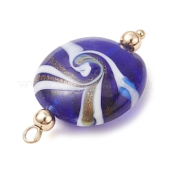 Handmade Gold Sand Lampwork Pendants&nbsp;PALLOY-JF04217-02
