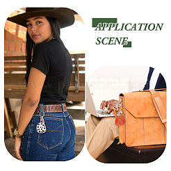 DIY West Cowboy Theme Iron Keychain Making Kit&nbsp;DIY-TA0009-40