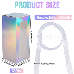 10Pcs Iridescent Cardboard Boxes&nbsp;CON-GF0001-13