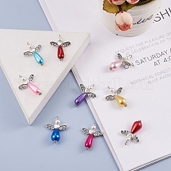 80Pcs 2 Style Imitation Pearl Acrylic Pendants&nbsp;OACR-CD0001-07