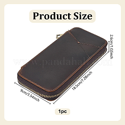 Leather Zip-Around Pen Case&nbsp;AJEW-WH0643-013