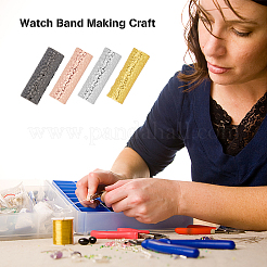 8Pcs 4 Colors Alloy Watch Band Adapter Connectors&nbsp;FIND-DC0004-30