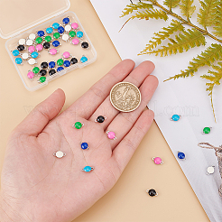 60Pcs 6 Colors 304 Stainless Steel Enamel Connector Charms&nbsp;STAS-DC0011-24