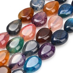 Natural Dragon Veins Agate Beads Strands&nbsp;GG-L001-K01-01G