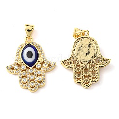 Brass Cubic Zirconia Pendants&nbsp;KK-K338-01G