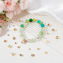 80Pcs 8 Styles Brass Spacer Beads&nbsp;KK-BBC0011-35