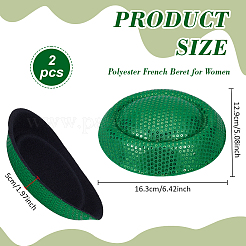 Polyester French Beret for Women&nbsp;AJEW-WH0248-760E