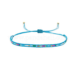 Bohemian Style Glass Seed Beaded Braided Bead Bracelets  for Women&nbsp;DY3905-1