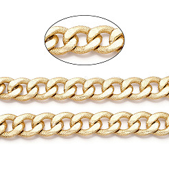 Aluminum Textured Curb Chains&nbsp;CHA-N003-15KCG