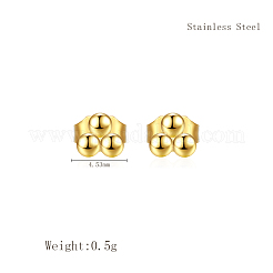 Simple 304 Stainless Steel Three Ball Stud Earrings&nbsp;QM6993