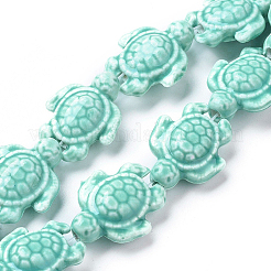 Handmade Porcelain Beads Strands&nbsp;LAMP-G140-02A