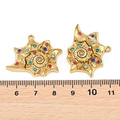 304 Stainless Steel Rhinestone Pendants&nbsp;SA-CBA0480-01G-02