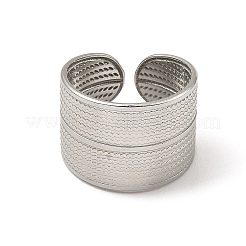 Non-Tarnish 304 Stainless Steel Open Cuff Rings&nbsp;RJEW-Z018-35P