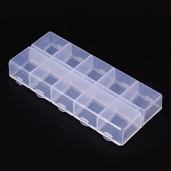 Cuboid Plastic Bead Containers&nbsp;X-CON-N007-02