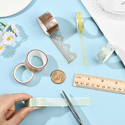 1Bag Lace Patterns PET Floral Decorative Tape Set&nbsp;AJEW-SP0002-74B